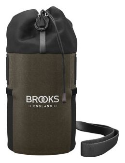Brooks England Scape Feed Pouch 1L Handlebar Bag Mud Green