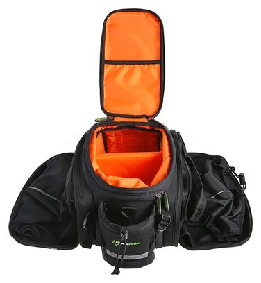 Sacoche de porte-bagages arrière pour vélo  extensible à 35 L