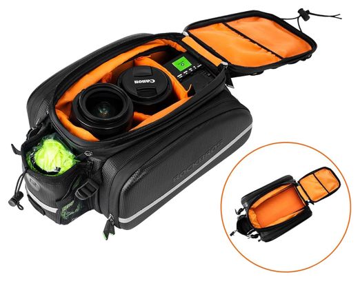 Sacoche de porte-bagages arrière pour vélo  extensible à 35 L