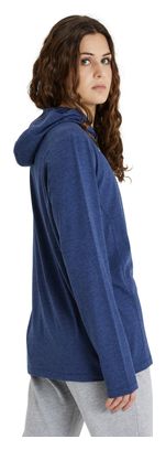 Unisex Arena Team Panel Hooded Long Sleeve T-Shirt Blauw