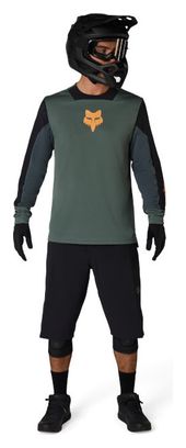 Maillot Manches Longues Fox Defend Creation Vert Homme