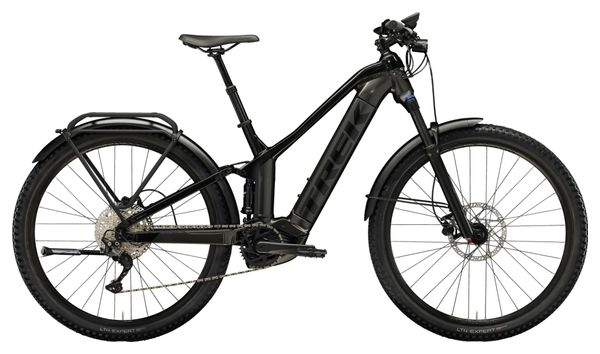 Trek Powerfly FS 4 EQ Shimano Deore 10V 625 Wh 27,5'' Donkergrijs / Zwart Gen 3 Volledig geveerde elektrische mountainbike