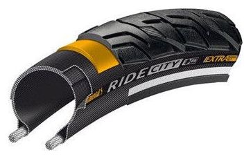 Pneu Ville Continental Ride Externe Tire City 28   Réflex Noir  /  Brown