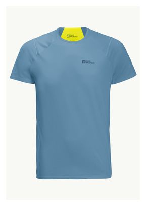 T Shirt Manches Courtes Jack Wolfskin Prelight Chill T Bleu