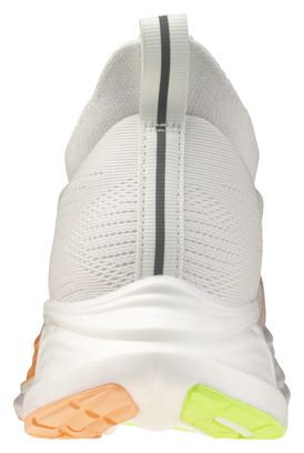 Mizuno Neo Zen 2 Laufschuhe für Damen, Weiß/Koralle/Gelb