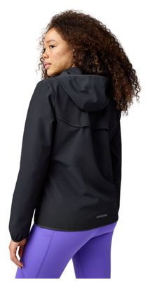 Chaqueta cortavientos Brooks Canopy negra para mujer