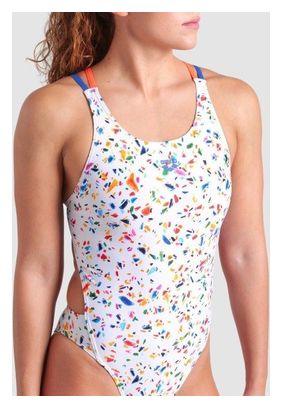 Costume da bagno Arena Confetti Donna Bianco/Multicolore