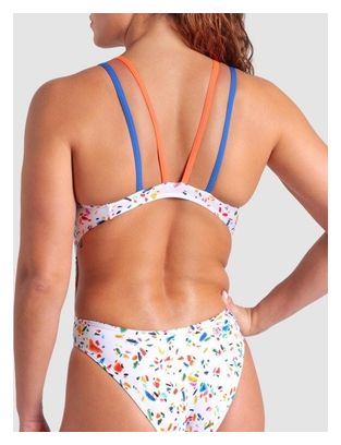 Costume da bagno Arena Confetti Donna Bianco/Multicolore