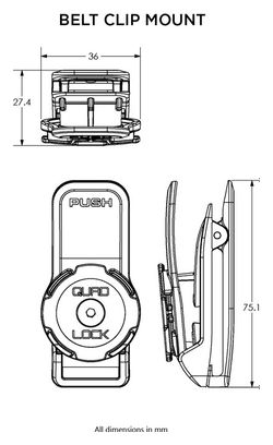 Quad Lock Belt Clip Smartphonehouder