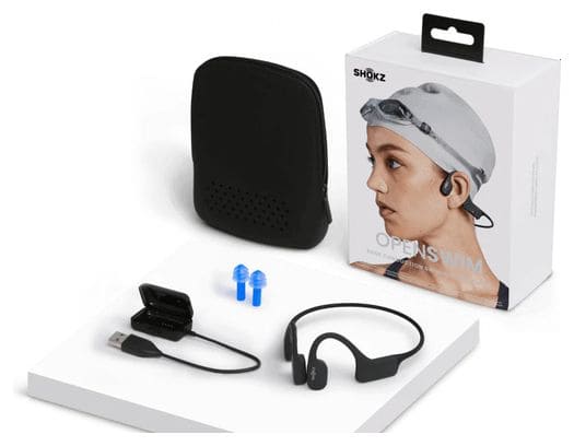Shokz OpenSwim Bone Conduction Headphones Black
