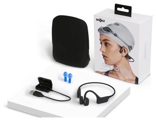 Auriculares de conducción ósea Shokz OpenSwim Negros