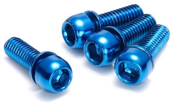 REVERSE Disc Brake Bolt Set x4 Blue