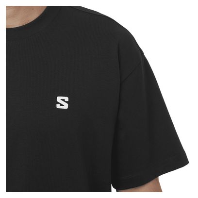 Camiseta Salomon Round Logo Graphic Negro Hombre