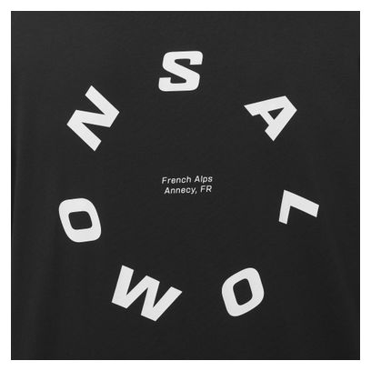 Camiseta Salomon Round Logo Graphic Negro Hombre