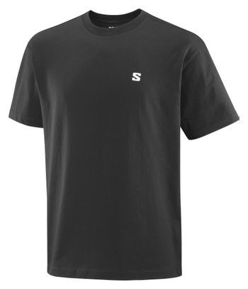 Camiseta Salomon Round Logo Graphic Negro Hombre