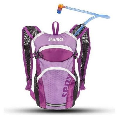 Sac d'hydratation Source pour enfants Spry 1 5 litre-Violet clair