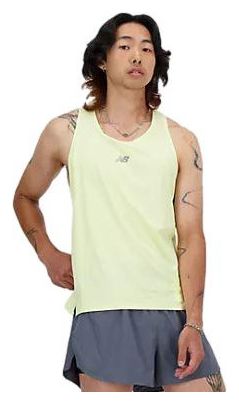 New Balance Racing London Edition Tank Top Yellow Men's