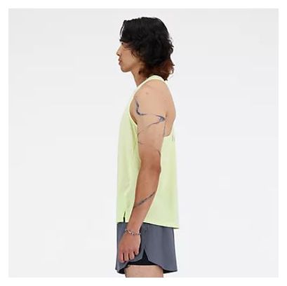 New Balance Racing London Edition Tank Top Geel Heren