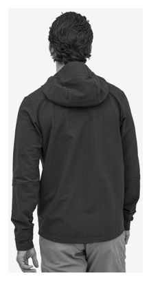 Technical Fleece Patagonia R1 TechFace Hoody Negro Hombres