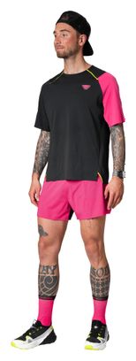 Dynafit DNA Trail-T-Shirt für Herren, Schwarz/Rosa