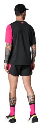 Dynafit DNA Trail-T-Shirt für Herren, Schwarz/Rosa