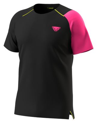 Dynafit DNA Trail-T-Shirt für Herren, Schwarz/Rosa