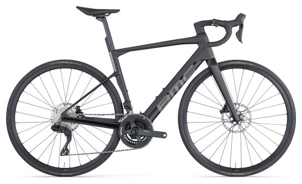 BMC Roadmachine 01 AMP Three Electric Road Bike Shimano 105 Di2 12S 360 Wh 700 mm Carbon Grey Black 2024