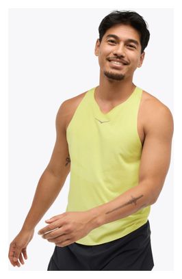 Hoka Race Day Tank Top Yellow Homme