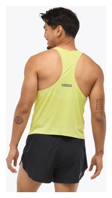 Hoka Race Day Tank Top Yellow Homme