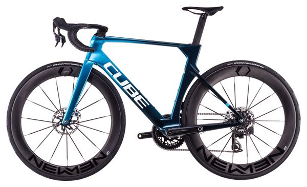 Vélo de Route Cube Litening Aero C:68X SLX Sram Red AXS 12V 700 mm Bleu Chrome 2025