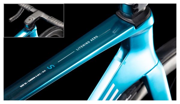 Vélo de Route Cube Litening Aero C:68X SLX Sram Red AXS 12V 700 mm Bleu Chrome 2025