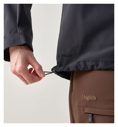 Haglöfs Front Proof II waterdichte jas met capuchon voor dames Zwart