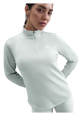 Camiseta Nike Trail 1/4 Zip Gris, Mujer