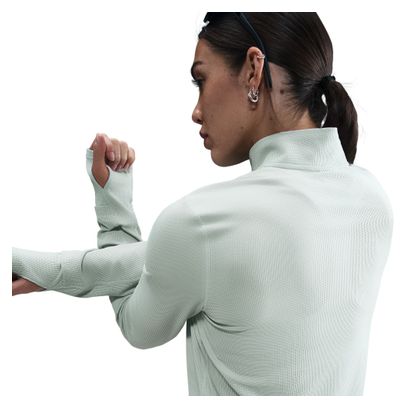 Camiseta Nike Trail 1/4 Zip Gris, Mujer