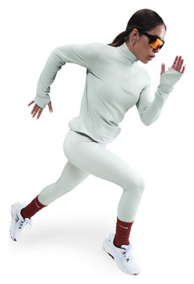 Camiseta Nike Trail 1/4 Zip Gris, Mujer