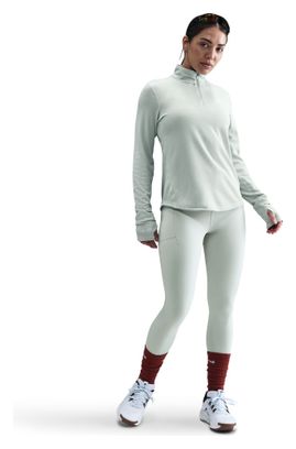 Camiseta Nike Trail 1/4 Zip Gris, Mujer