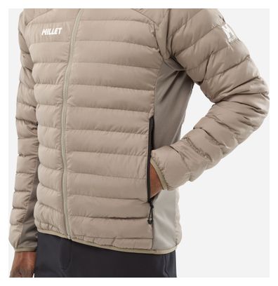 Doudoune à Capuche Millet Fitz Roy Warm Hoodie Beige Homme