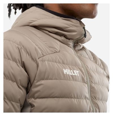 Doudoune à Capuche Millet Fitz Roy Warm Hoodie Beige Homme