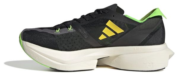 adidas running adizero Adios Pro 3 Shoes Black Green Yellow Unisex