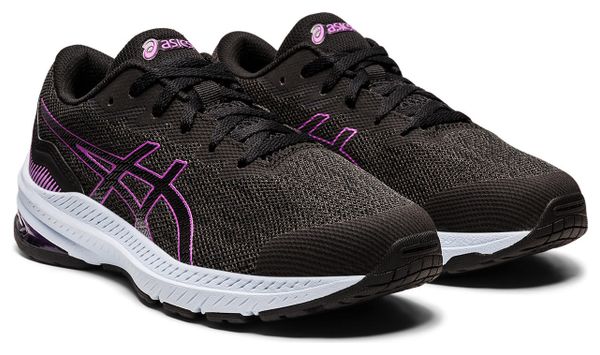 Asics GT-1000 11 GS Running-Schuhe Schwarz Violett Kinder