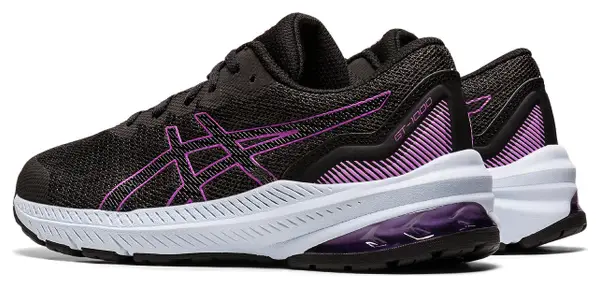 Asics GT-1000 11 GS Running Shoes Black Purple Child