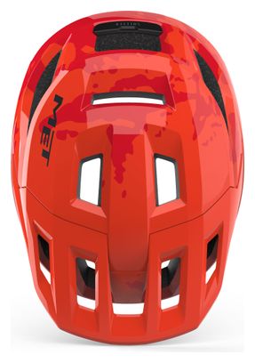 Casco da MTB Met Shelter Youth Rosso