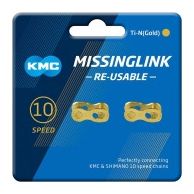 KMC Missing Link R10 Ti-N 10V Gold Schnellspanner (x2 Einheiten)
