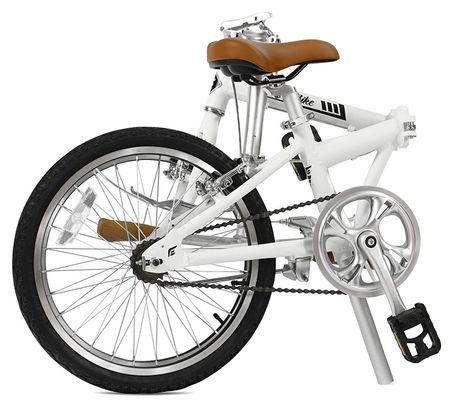 Vélo Pliant FabricBike Folding 20 Blanc Mat et Noir  Aluminium