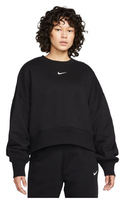 Sudadera de manga larga para mujer Nike Sportswear Phoenix Fleece Negro
