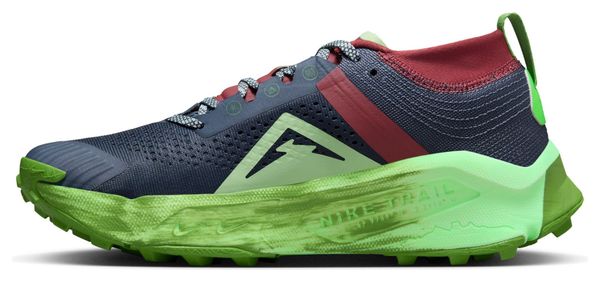 Nike ZoomX Zegama Trail Running Damesschoen Blauw Groen