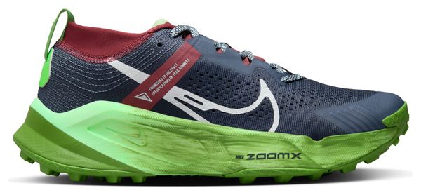 Zapatilla Nike ZoomX Zegama <strong>Trail Running</strong> Mujer Azul Verde