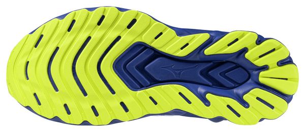 Zapatillas de running Mizuno Wave Skyrise 7 azul/amarillo para mujer