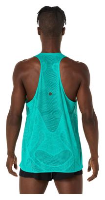 Asics Metarun Tanktop Blauw Heren