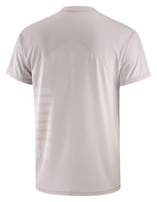 Salomon Sense Aero Graphic Kurzarm Trikot Beige/Weiß Herren